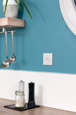Legrand Prise Encastrable-Prise avec terre affleurante Dooxie blanc carrée