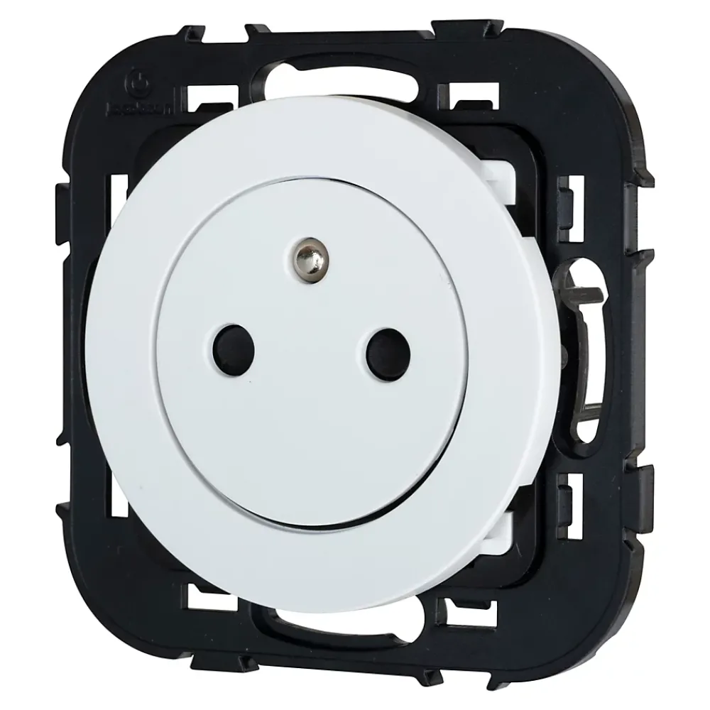Jacobsen Prise Encastrable-Prise avec terre Espen blanc à composer, lot de 5