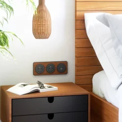 Jacobsen Prise avec terre Espen noir à composer + 1xUSB-A + 1xUSB-C