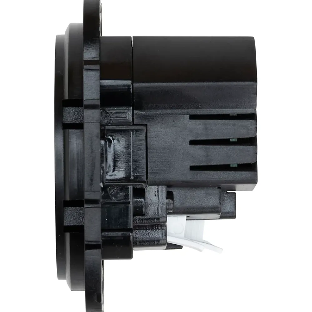 Jacobsen Prise avec terre Espen noir à composer + 1xUSB-A + 1xUSB-C