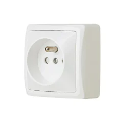 Jacobsen Prise avec terre monobloc en saillie Sigurd blanc complet