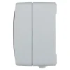 Prise avec terre étanche en saillie gris complet - H 8,5 cm / L 6,5 cm / P 5 cm