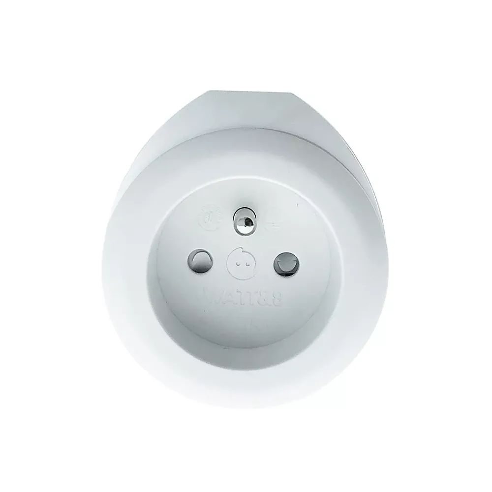 Wattandco Prise BEWATT + chargeur USB Blanc - Watt and Co