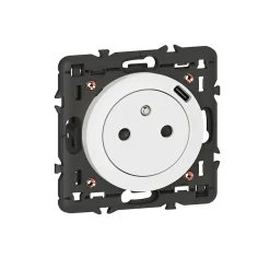 Legrand Prise Encastrable-Prise Céliane + 1 prise USB-C bloc blanc