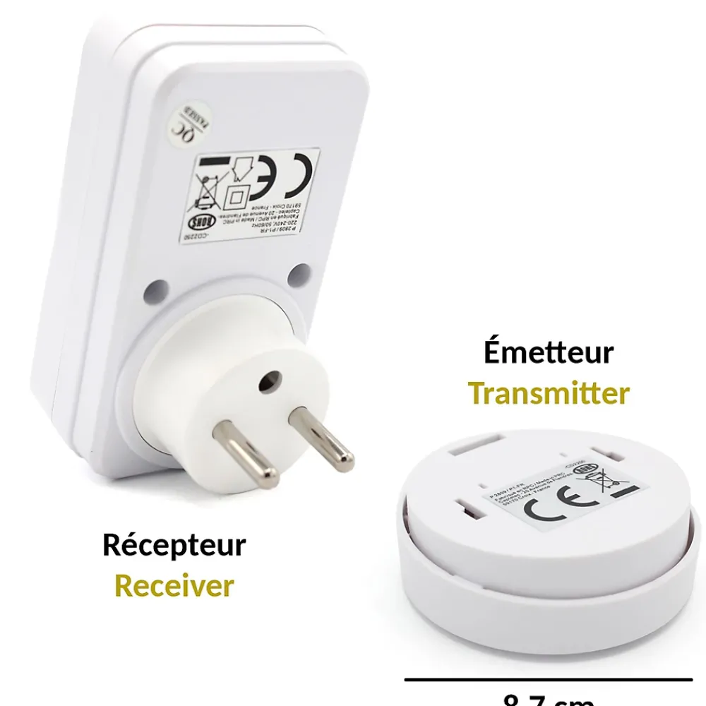 Fishtec Prise commandable à distance Avec Interrupteur