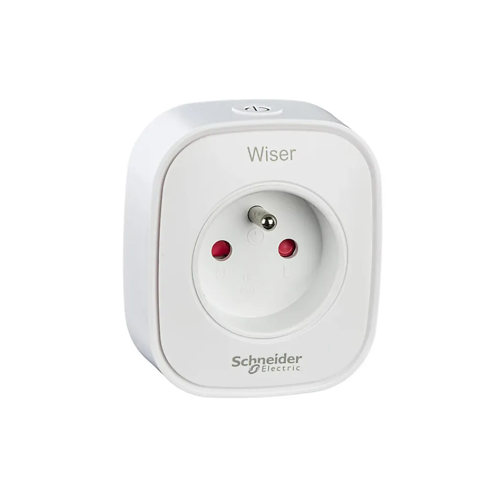 Schneider Electric Prise connectée et répéteur Wiser blanc