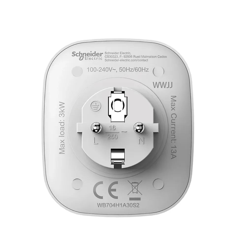 Schneider Electric Prise connectée et répéteur Wiser blanc