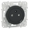 Schneider Electric Prise Encastrable-Prise de courant avec terre affleurante + usb C 10.5W Odace anthracite