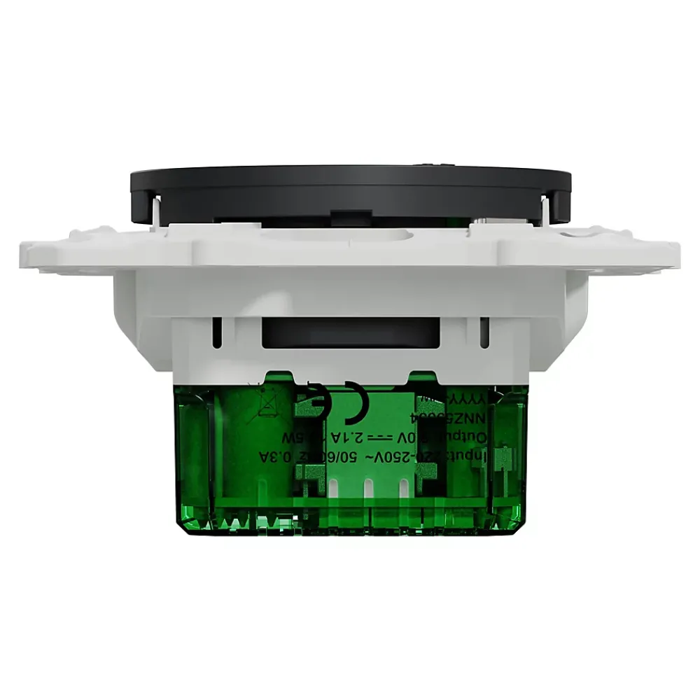 Schneider Electric Prise Encastrable-Prise de courant avec terre affleurante + usb C 10.5W Odace anthracite