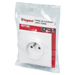 Legrand Prise Encastrable-Prise de courant avec terre Neptune 0 913 30 couleur blanc 16 A 250 V