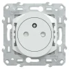Schneider Electric Prise Encastrable-Prise de courant 2 pôles + terre affleurante 16A Ovalis blanc
