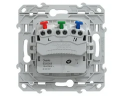 Schneider Electric Prise Encastrable-Prise de courant 2 pôles + terre affleurante 16A Ovalis blanc