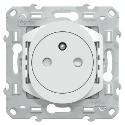 Schneider Electric Prise Encastrable-Prise de courant 2 pôles + terre affleurante 16A Ovalis blanc