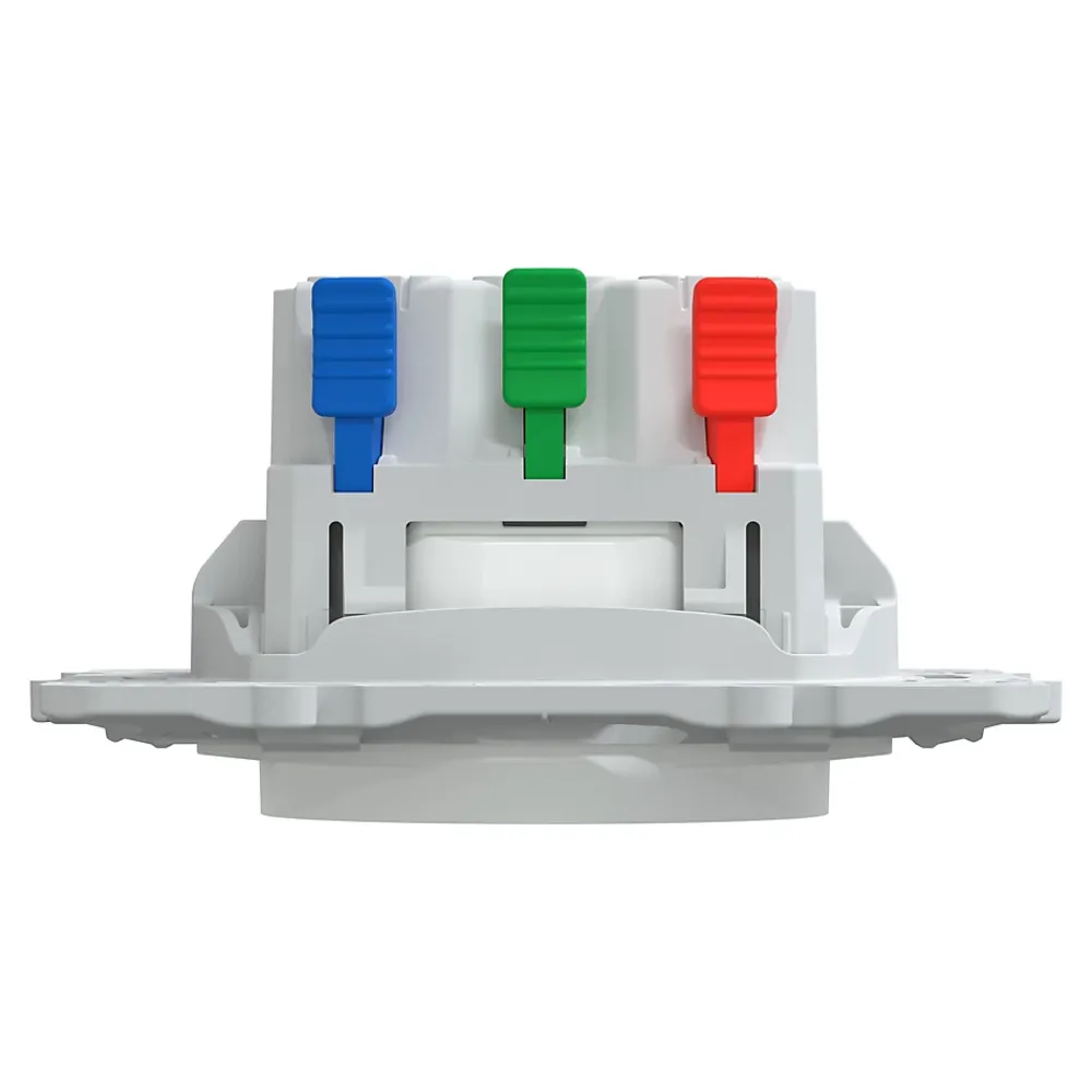 Schneider Electric Prise Encastrable-Prise de courant 2 pôles + terre affleurante 16A Ovalis blanc