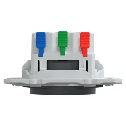 Schneider Electric Prise de courant 2 pôles + terre affleurante 16A Ovalis anthracite
