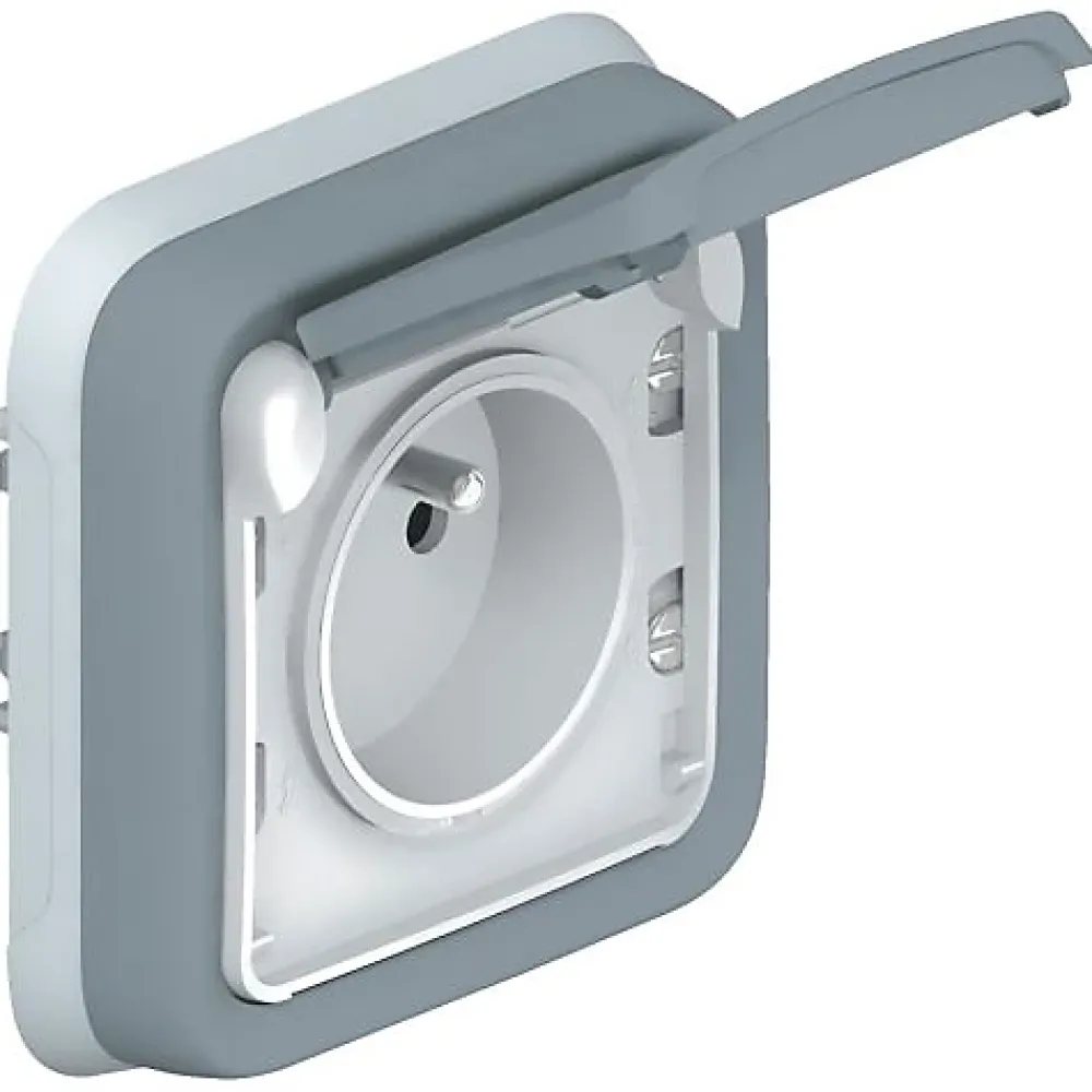 Legrand Interrupteur Étanche-Prise de courant étanche 2P+T PLEXO 16A encastré - - 069831