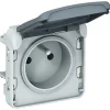 Legrand Interrupteur Étanche-Prise de courant étanche 2P+T PLEXO composable - - 069551
