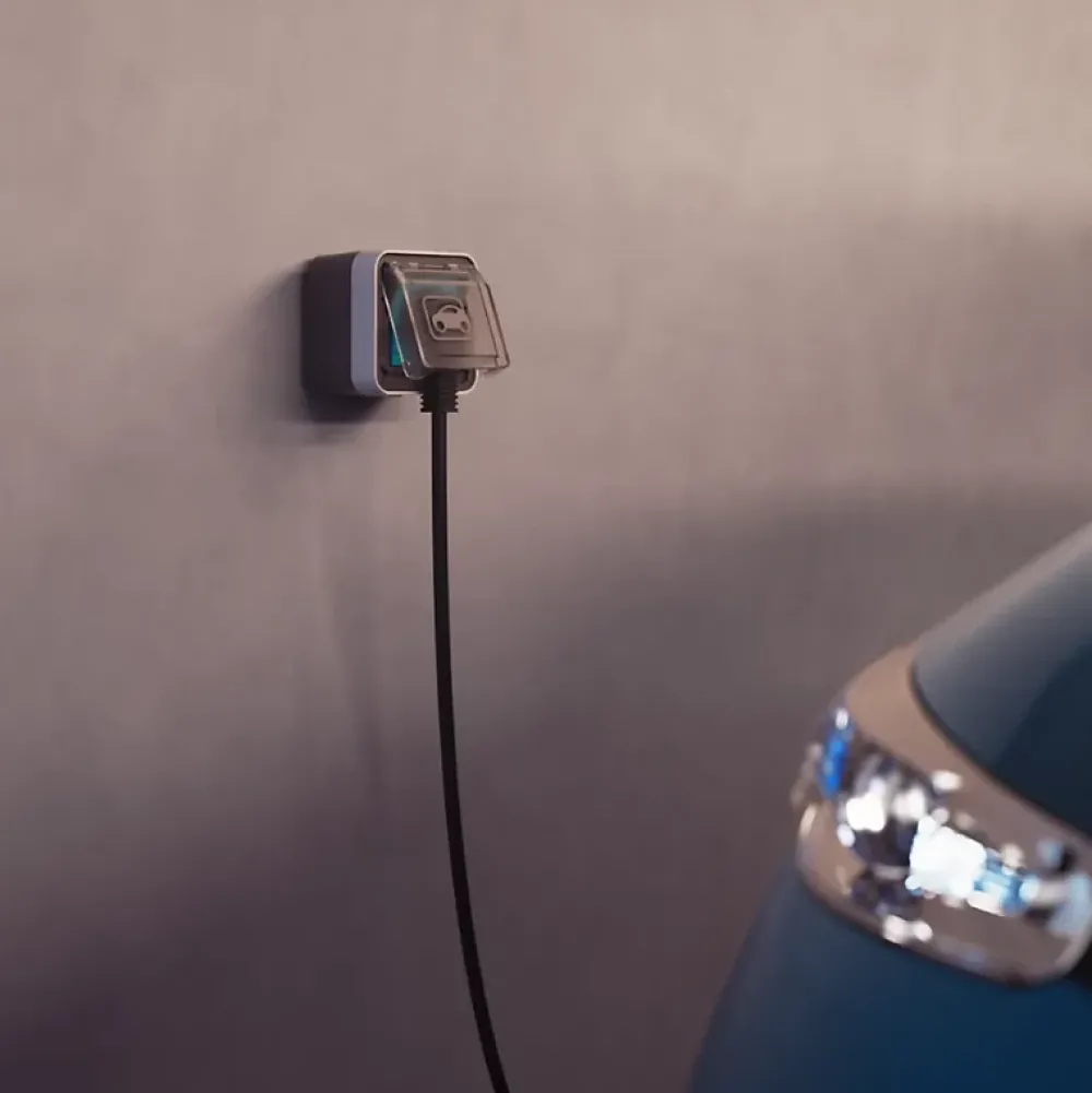 Hager Borne Recharge Voiture Électrique-Prise de recharge pour véhicule électrique extérieure encastrée 3.7 kW - - XEV081