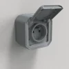 Legrand Prise Plexo gris en saillie 220V