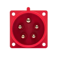Ide Interrupteur Étanche-Prise Male Encastrable Tétrapolaire 32a 3p+n+t 380v - 5 Broches - étanche Ip44 -