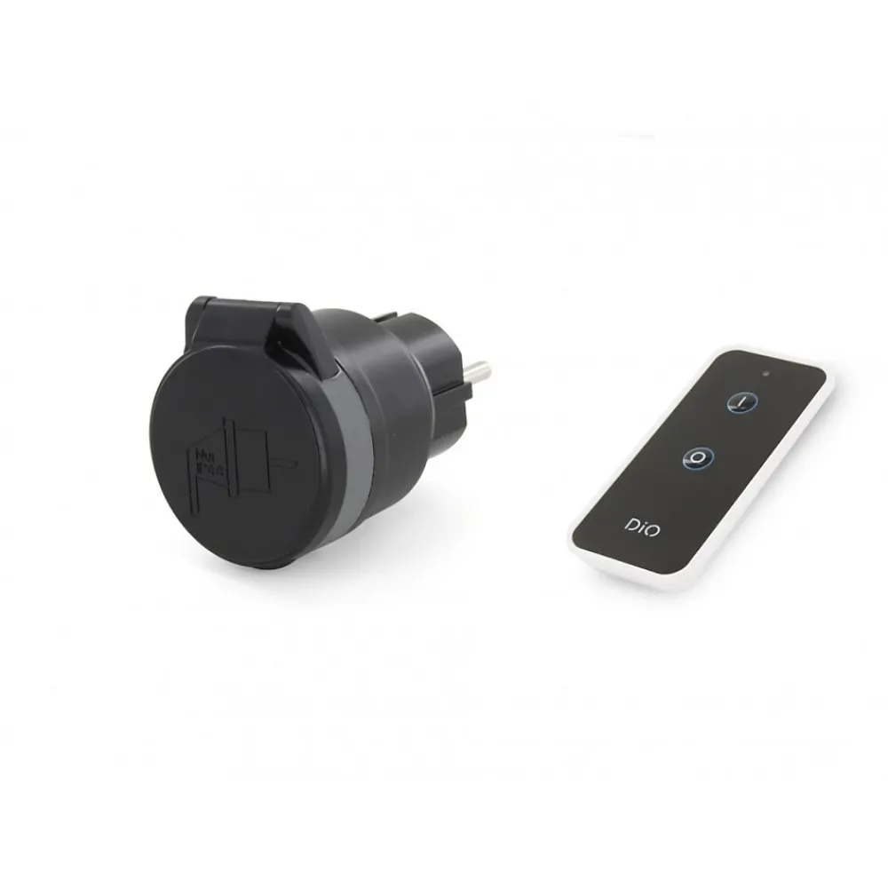 Dio Connected Home Commande De L'Éclairage-Prise nano extérieure IP44 + télécommande - DiO