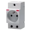 ABB Autre Commande Modulaire-Prise 2 pôles avec terre modulaire