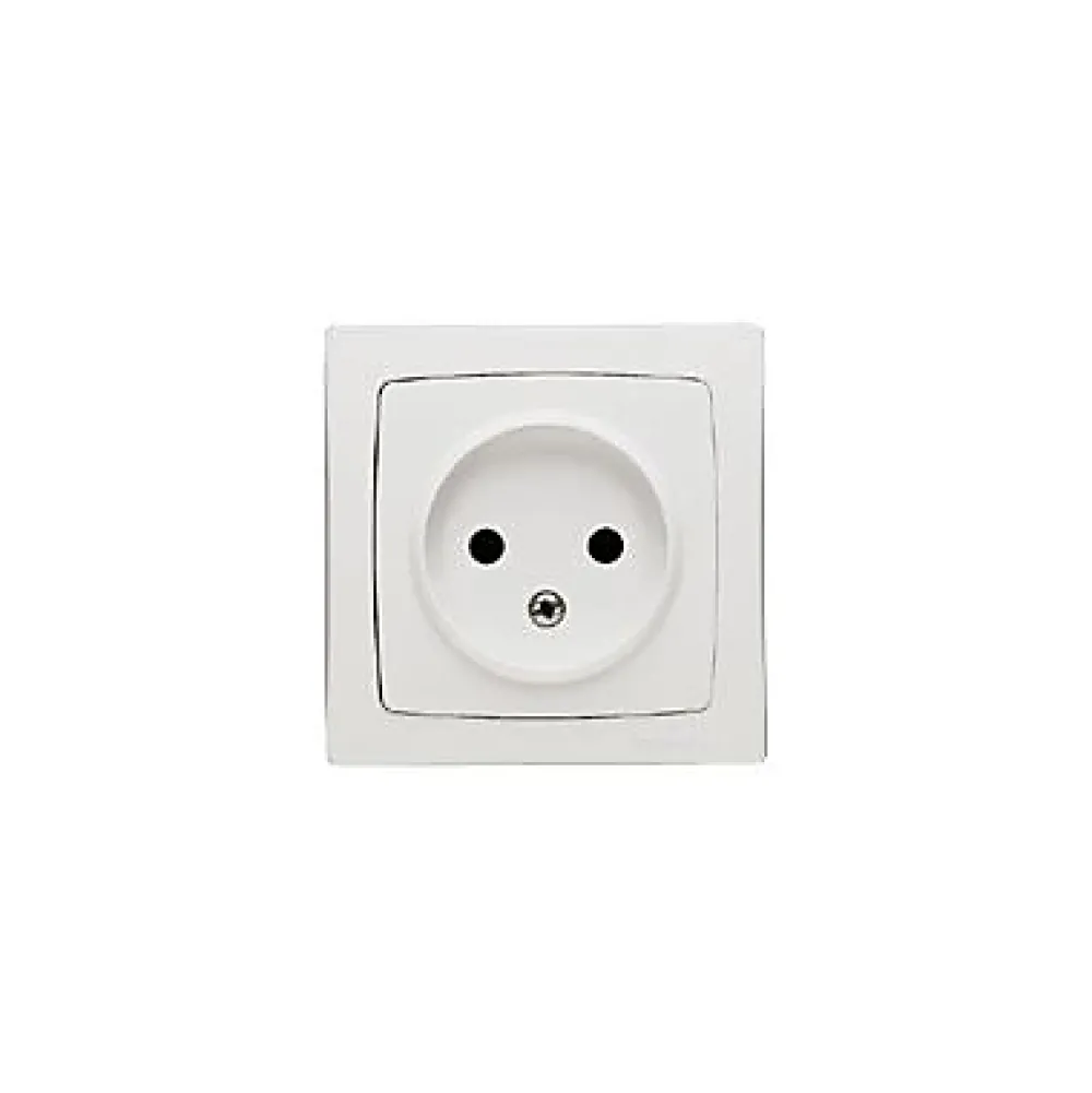 Legrand Prise 2 pôles sans terre en saillie blanc