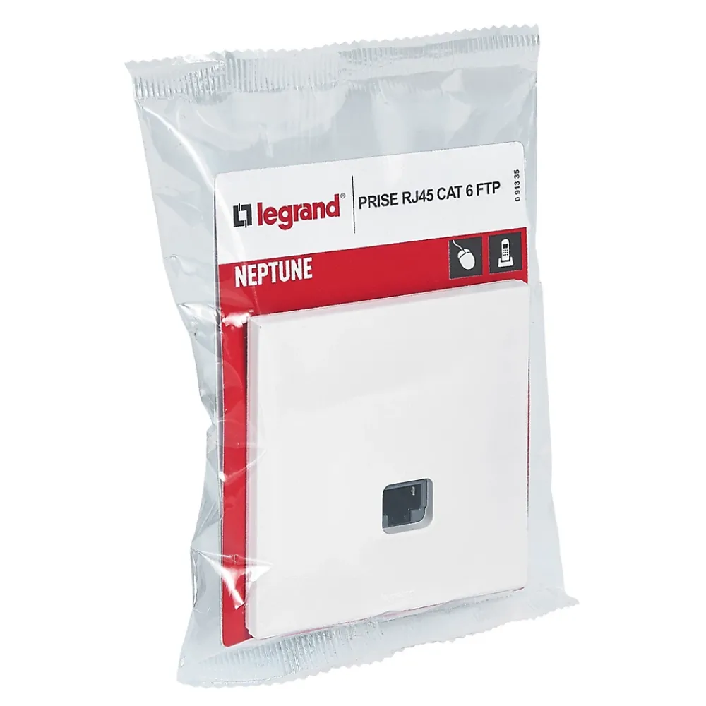 Legrand Prise RJ45 CAT6 Neptune Blanc mat