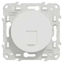 Schneider Electric Prise Encastrable-Prise RJ45 grade 3 catégorie 6 STP odace blanc