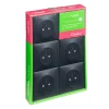 Schneider Electric Prise Encastrable-Prises de courant avec terre affleurante complète Ovalis anthracite, lot de 5
