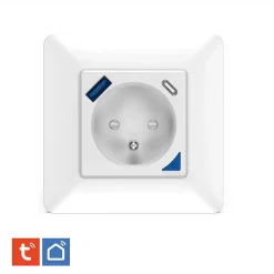 Kyf Commande De L'Éclairage-2 Prises encastrées 3000W & Ports USB-A + USB-C Wifi + Suivi de consommation