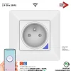 Kyf Commande De L'Éclairage-2 Prises encastrées 3000W Wifi + Suivi de consommation