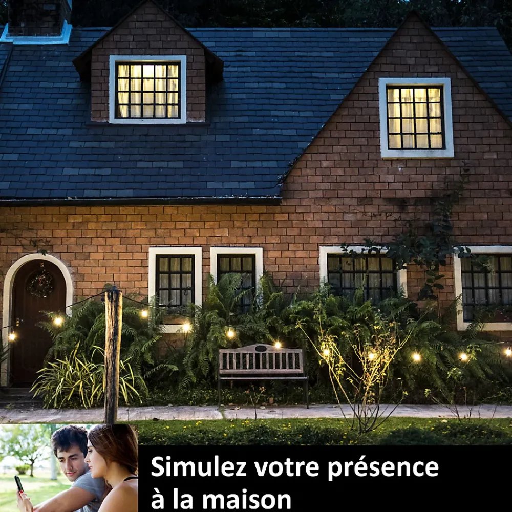 Kyf Commande De L'Éclairage-2 Prises encastrées 3000W Wifi + Suivi de consommation