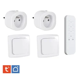 Kyf 2 Prises intérieures 3680W connectées Wifi + 2 Interrupteurs + Télécommande