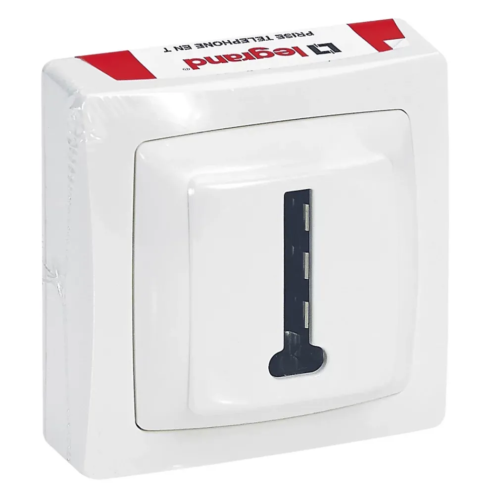 Legrand Prise téléphone ASL 8 contact en T blanc