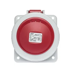 Ide Interrupteur Étanche-Prise Triphasé 32a 3p+t - 4 Broches - Encastrable Sur Coffret - étanche Ip67 -