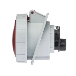 Ide Interrupteur Étanche-Prise Triphasé 32a 3p+t - 4 Broches - Encastrable Sur Coffret - étanche Ip67 -