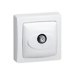 Legrand Prise En Saillie-Prise TV simple ASL blanc 9.5 mm