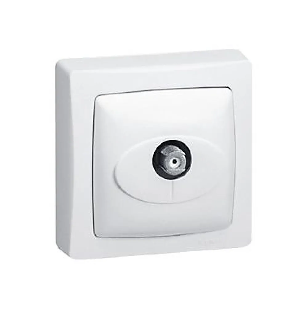 Legrand Prise En Saillie-Prise TV simple ASL blanc 9.5 mm