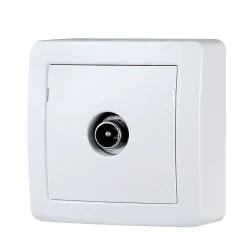 Schneider Electric Prise TV simple complète saillie Alréa blanc