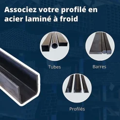 Comment Fer Profilé-Profilé acier en U 20x40x20 ep 2 mm, 1 metre -