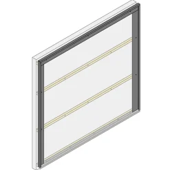 Le Profileur Français Profilé-Profil acier pour bardage et parement U XL45 noir mat L.2,3 m