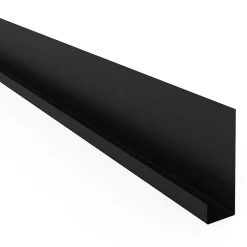 Le Profileur Français Profilé-Profil acier pour bardage et parement U XL45 noir mat L.2,3 m