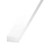 CQFD Profilé rectangulaire PVC Blanc