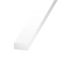 CQFD Profilé rectangulaire PVC Blanc