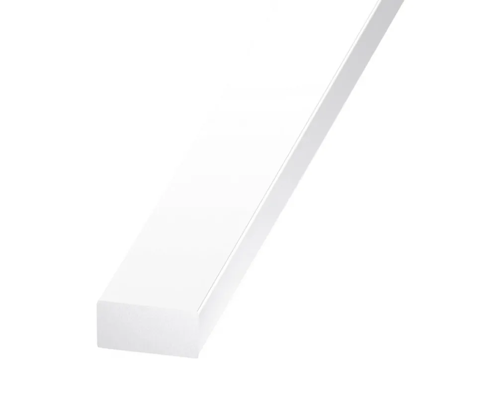 CQFD Profilé rectangulaire PVC Blanc