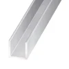 Profilé U aluminium anodisé incolore 15 x 15 x 15 mm, 2 m