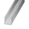 Profilé U aluminium brut 6 x 6 x 6 mm, 1 m