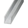 CQFD Profilé U aluminium brut 10 x 10 x 10 mm, 2 m