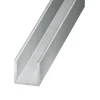 CQFD Profilé U aluminium brut 15 x 10 x 15 x 1,5 mm, 2 m